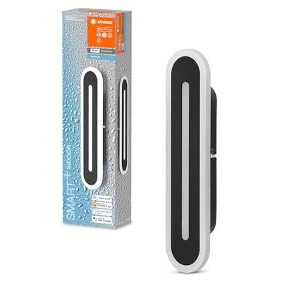 LEDVANCE Smart LED badkamerlamp zwart, 1200 lm, 3000-6500 K, 300 mm x 70 mm, IP44, Orbis Bath wandlamp met wifi-technologie, dimbaar, bestuurbaar via app en spraakassistent LEDVANCE Smart LED badkamerlamp zwart, 1200 lm, 3000-6500 K, 300 mm x 70 mm, IP44, Orbis Bath wandlamp met wifi-technologie, dimbaar, bestuurbaar via app en spraakassistent