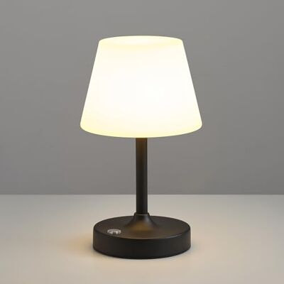 VISDANFO Draadloze led-tafellamp, waterdichte douchekop met 4000 mAh batterij, draagbaar oplaadbaar nachtlampje met touch-dimmer voor terras, restaurant en badkamer (zwart) VISDANFO Draadloze led-tafellamp, waterdichte douchekop met 4000 mAh batterij, draagbaar oplaadbaar nachtlampje met touch-dimmer voor terras, restaurant en badkamer (zwart)