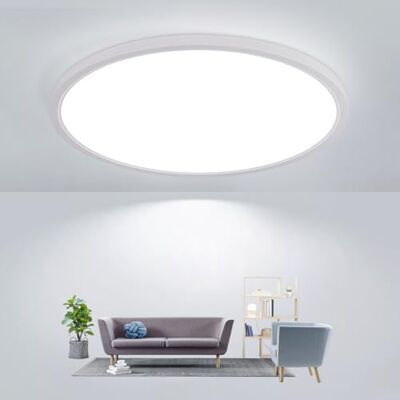 Comely Led-plafondlamp, Rotondo, 30 cm, 24 W, supervlak, IP44, plafondlamp, wit, 6500 K, Kaltweiss voor badkamer, keuken, hal, balkon, slaapkamer, Sala umida, interna Comely Led-plafondlamp, Rotondo, 30 cm, 24 W, supervlak, IP44, plafondlamp, wit, 6500 K, Kaltweiss voor badkamer, keuken, hal, balkon, slaapkamer, Sala umida, interna