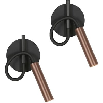 Osairous Comely Wandlamp voor binnen, 2 stuks, nachtkastje, wandlamp, 4 W, leeslamp, led-spot voor slaapkamer, woonkamer, kantoor, 3000 K, warm wit Osairous Comely Wandlamp voor binnen, 2 stuks, nachtkastje, wandlamp, 4 W, leeslamp, led-spot voor slaapkamer, woonkamer, kantoor, 3000 K, warm wit