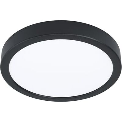EGLO LED Argolis 2 Buitenplafondlamp, buitenverlichting voor muur en plafond, armatuur van zwart metaal en kunststof wit, warm wit, IP44, ø 28,5 cm EGLO LED Argolis 2 Buitenplafondlamp, buitenverlichting voor muur en plafond, armatuur van zwart metaal en kunststof wit, warm wit, IP44, ø 28,5 cm