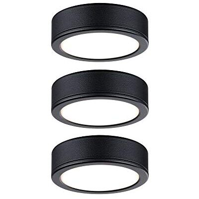 Paulmann Pukk 99990 Led-onderbouwlamp, rond, 3 x 3,5 W, kunststof, zwart, 2700 K Paulmann Pukk 99990 Led-onderbouwlamp, rond, 3 x 3,5 W, kunststof, zwart, 2700 K