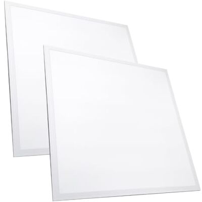 LED ATOMANT 2 stuks led-panelen, 60 x 60 cm, 48 W, CCT (warmwit, neutraal en koud wit, 5000 lumen, inclusief driver LED ATOMANT 2 stuks led-panelen, 60 x 60 cm, 48 W, CCT (warmwit, neutraal en koud wit, 5000 lumen, inclusief driver