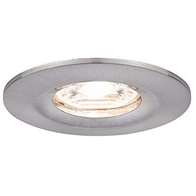 Paulmann 94300 LED Nova mini inbouwspots vaste ronde hoek incl. 1x4 watt plafondinbouwspot geborsteld staal aluminium inbouwlamp warm wit 2700 K Paulmann 94300 LED Nova mini inbouwspots vaste ronde hoek incl. 1x4 watt plafondinbouwspot geborsteld staal aluminium inbouwlamp warm wit 2700 K