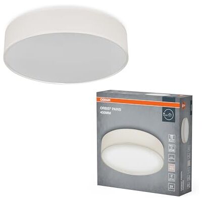 OSRAM Plafondlamp ORBIS PARIS 400 mm, beige, fitting 2 x E27, kan worden uitgerust met een aangesloten lamp, hoogwaardig, modern design, met stoffen kap, geschikt voor binnen, rond, IP20 Orbis Paris, Indoor Wall Lighting, Beige, 400 mm dia, Pack de 1 OSRAM Plafondlamp ORBIS PARIS 400 mm, beige, fitting 2 x E27, kan worden uitgerust met een aangesloten lamp, hoogwaardig, modern design, met stoffen kap, geschikt voor binnen, rond, IP20 Orbis Paris, Indoor Wall Lighting, Beige, 400 mm dia, Pack de 1