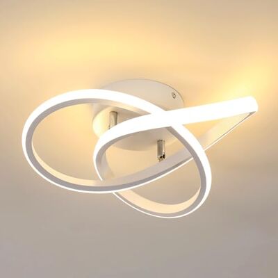 Comely Moderne led-plafondlamp, plafondlamp, wit, 30 W, 3375 lm, plafondlamp in bloemenvorm, voor slaapkamer, hal, keuken, badkamer, warm licht, 3000 K, diameter 30 cm Comely Moderne led-plafondlamp, plafondlamp, wit, 30 W, 3375 lm, plafondlamp in bloemenvorm, voor slaapkamer, hal, keuken, badkamer, warm licht, 3000 K, diameter 30 cm
