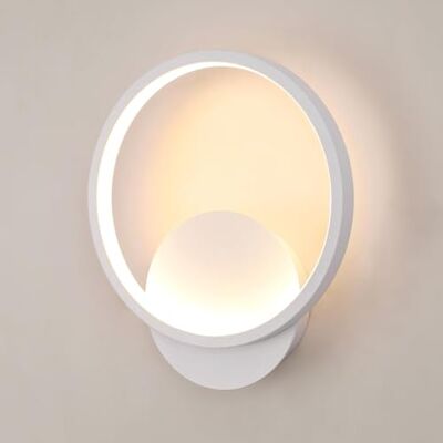 Toolight Comely Wandlamp voor binnen, led, 12 W, 1350 lm, rond, modern, aluminium, wandlamp, 3000 K, warm wit licht, voor slaapkamer, woonkamer, badkamer, hal, trap, wit, Ø 20 cm Toolight Comely Wandlamp voor binnen, led, 12 W, 1350 lm, rond, modern, aluminium, wandlamp, 3000 K, warm wit licht, voor slaapkamer, woonkamer, badkamer, hal, trap, wit, Ø 20 cm