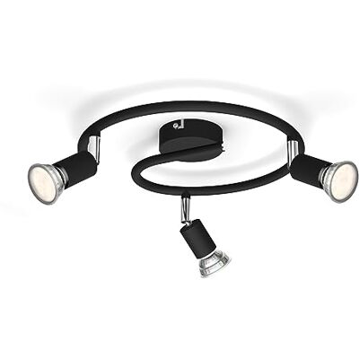 Philips Opbouwspot Limbali zwart 3 lichts 3 x 50 W Philips Opbouwspot Limbali zwart 3 lichts 3 x 50 W