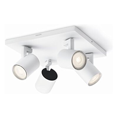 Philips myLiving Led-plafondlamp, 3,5 W, incl. lampen, metaal, wit, geïntegreerd, 3,5 W, 230 volt, 24 x 24 x 10,9 cm, wit Philips myLiving Led-plafondlamp, 3,5 W, incl. lampen, metaal, wit, geïntegreerd, 3,5 W, 230 volt, 24 x 24 x 10,9 cm, wit