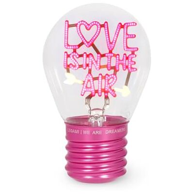 Legami Tafellamp in bolvorm, oplaadbaar met USB type C-kabel inbegrepen, draadloos, Love Is In The Air-thema, alleen voor gebruik binnenshuis Legami Tafellamp in bolvorm, oplaadbaar met USB type C-kabel inbegrepen, draadloos, Love Is In The Air-thema, alleen voor gebruik binnenshuis