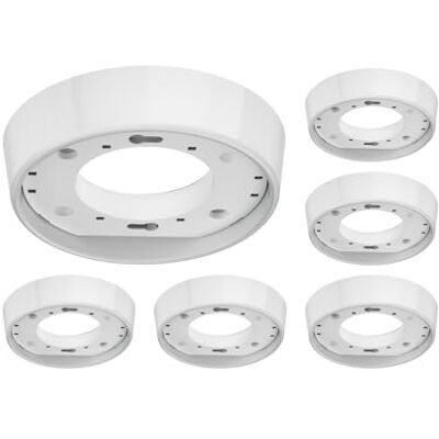 ledscom.de Plafondlamp/plafondfitting INEL, wit, 1 x GX53 max. 25W, 90 mm Ø, 6 stuks ledscom.de Plafondlamp/plafondfitting INEL, wit, 1 x GX53 max. 25W, 90 mm Ø, 6 stuks