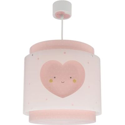 Dalber Hanglamp voor kinderen, Baby Dreams, hart, roze, kroonluchter, kinderkamer, 76012S, E27 Dalber Hanglamp voor kinderen, Baby Dreams, hart, roze, kroonluchter, kinderkamer, 76012S, E27
