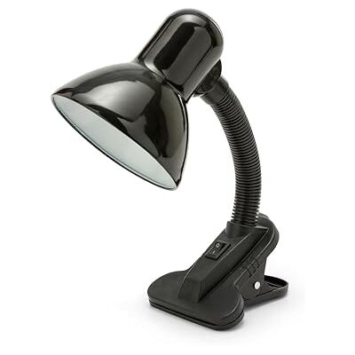 Velamp Bureaulamp met klem, fitting voor E27, led-compatibel, flexibele arm, met kabel en schakelaar, metaal, voor kinderkamer, kantoor, nachtkastje Velamp Bureaulamp met klem, fitting voor E27, led-compatibel, flexibele arm, met kabel en schakelaar, metaal, voor kinderkamer, kantoor, nachtkastje