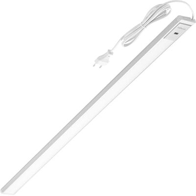 Oktaplex lighting Oktaplex Riva Led-inbouwlamp, 90 cm, dimbaar, neutraal wit, 760 lm, platte keukenverlichting met sensor, 9,9 W, zilver Oktaplex lighting Oktaplex Riva Led-inbouwlamp, 90 cm, dimbaar, neutraal wit, 760 lm, platte keukenverlichting met sensor, 9,9 W, zilver