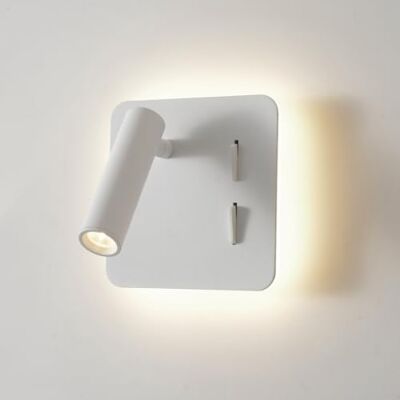 ouglres Leeslamp, wandlamp met witte schakelaar, moderne led-wandlamp voor binnen, 3 W + 8 W, leeslicht 180 graden draaibaar, wandverlichting voor slaapkamer, 3000 K ouglres Leeslamp, wandlamp met witte schakelaar, moderne led-wandlamp voor binnen, 3 W + 8 W, leeslicht 180 graden draaibaar, wandverlichting voor slaapkamer, 3000 K