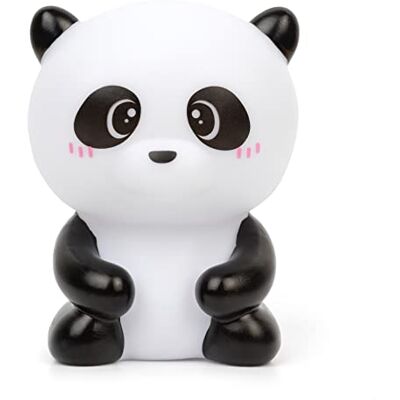 Legami Nachtlampje voor kinderen, 4 kleuren, inclusief batterijen, 20 uur batterijduur, 9 x 11,5 cm, Panda thema Legami Nachtlampje voor kinderen, 4 kleuren, inclusief batterijen, 20 uur batterijduur, 9 x 11,5 cm, Panda thema