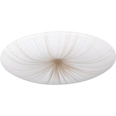 EGLO Plafondlamp Nieves 1, Ø 31 cm, led-paneel met kristaleffect, plafondlamp voor hal, keuken en slaapkamer, metaal en kunststof, wit en goud, warmwit EGLO Plafondlamp Nieves 1, Ø 31 cm, led-paneel met kristaleffect, plafondlamp voor hal, keuken en slaapkamer, metaal en kunststof, wit en goud, warmwit