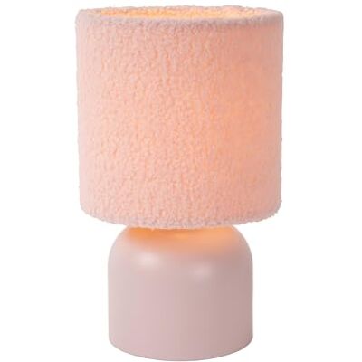 LUCIDE WOOLLY Tafellamp Ø 16 cm 1 x E14 Roze LUCIDE WOOLLY Tafellamp Ø 16 cm 1 x E14 Roze