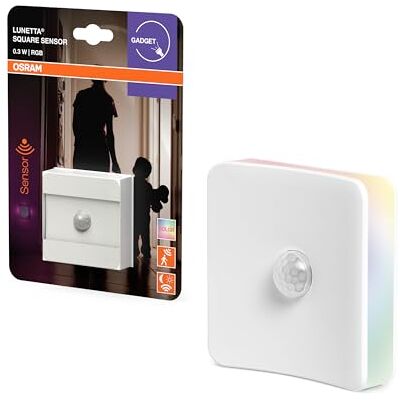 OSRAM Nachtlampje Lunetta Square detecteert. beweging, 0,3 W OSRAM Nachtlampje Lunetta Square detecteert. beweging, 0,3 W