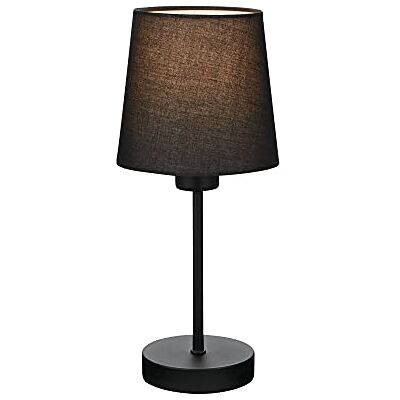 Briloner Nachtlampje met kabelschakelaar, stoffen lampenkap, E14 fitting max. 25 W, tafellamp, bureaulamp, bureaulamp, leeslamp, 10 x 31,4 cm, zwart Briloner Nachtlampje met kabelschakelaar, stoffen lampenkap, E14 fitting max. 25 W, tafellamp, bureaulamp, bureaulamp, leeslamp, 10 x 31,4 cm, zwart