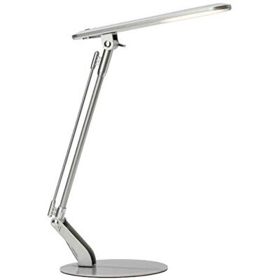 Brilliant Brendan bureaulamp LED titanium 1x geïntegreerde 6W LED (SMD), (680lm, 4100K) schaal A ++ tot E Pressostaat op het hoofd Brilliant Brendan bureaulamp LED titanium 1x geïntegreerde 6W LED (SMD), (680lm, 4100K) schaal A ++ tot E Pressostaat op het hoofd
