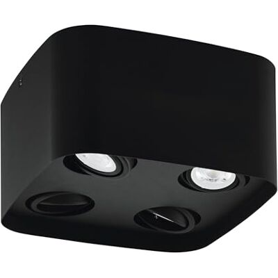 EGLO connect.z Caminales-Z aangesloten led-plafondlamp, 4 spots, ZigBee Smart Plafondlamp, app- en spraakbediening, warm wit koud, RGB, dimbaar, GU10 EGLO connect.z Caminales-Z aangesloten led-plafondlamp, 4 spots, ZigBee Smart Plafondlamp, app- en spraakbediening, warm wit koud, RGB, dimbaar, GU10