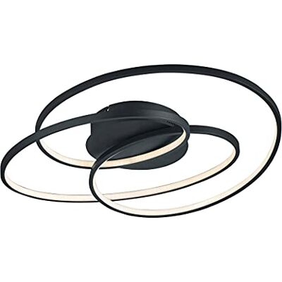 Trio Leuchten Gale 673916032 LED plafondlamp metaal mat zwart met dimmer 38,5 W Trio Leuchten Gale 673916032 LED plafondlamp metaal mat zwart met dimmer 38,5 W
