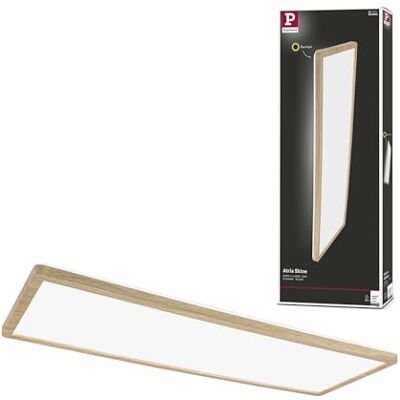 Paulmann 71036 led-paneel Atria Shine plafondlamp + backlight vierkant IP44 22 W 2300 lm 580 x 200 mm esthetisch hout kunststof 4000 K Blc warm badlamp Paulmann 71036 led-paneel Atria Shine plafondlamp + backlight vierkant IP44 22 W 2300 lm 580 x 200 mm esthetisch hout kunststof 4000 K Blc warm badlamp