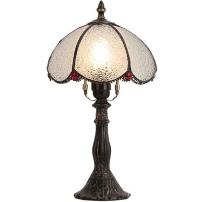 B·LED BARCELONA LED BARCELONA Led-tafellamp Candice Tiffany-stijl met bubbelglazen lampenkap, retro en industrieel design, elegant en klassiek, voor woonkamer, slaapkamer of nachtkastje, Art Nouveau-decoratie B·LED BARCELONA LED BARCELONA Led-tafellamp Candice Tiffany-stijl met bubbelglazen lampenkap, retro en industrieel design, elegant en klassiek, voor woonkamer, slaapkamer of nachtkastje, Art Nouveau-decoratie