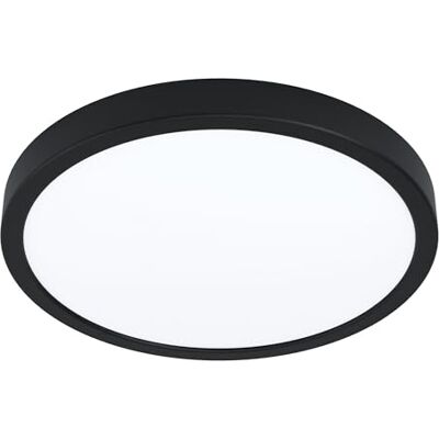 EGLO connect.z Fueva-Z aangesloten led-plafondlamp, Ø 28,5 cm, ZigBee plafondlamp voor badkamer, app- en spraakbediening, warmwit koud, dimbaar, zwart, IP44 EGLO connect.z Fueva-Z aangesloten led-plafondlamp, Ø 28,5 cm, ZigBee plafondlamp voor badkamer, app- en spraakbediening, warmwit koud, dimbaar, zwart, IP44