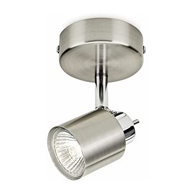 Philips Meranti opbouwspot 1-lichts – nikkel – GU10 – draaibare spot – eenvoudige installatie – exclusief lichtbron Philips Meranti opbouwspot 1-lichts – nikkel – GU10 – draaibare spot – eenvoudige installatie – exclusief lichtbron