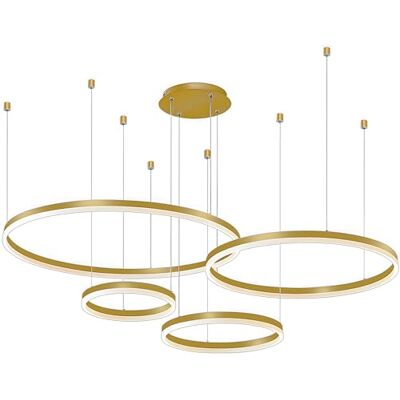 YYUTLUO Moderne led-kroonluchter DIY cirkel 4 gouden ringen: 20 + 40 + 60 + 80 cm = 100 W hangende verlichting led metaal + acryl afstandsbediening dimbaar 2,4 G hanglamp plafond rond woonkamer slaapkamer YYUTLUO Moderne led-kroonluchter DIY cirkel 4 gouden ringen: 20 + 40 + 60 + 80 cm = 100 W hangende verlichting led metaal + acryl afstandsbediening dimbaar 2,4 G hanglamp plafond rond woonkamer slaapkamer
