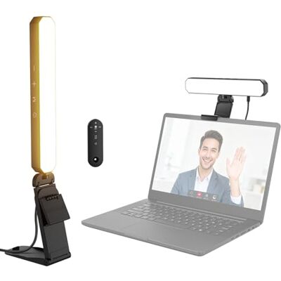 NEEWER Basics Lichtbalk 6 W met houder/touch-bediening, tweekleurige led-bureaulamp, dimbaar, voor thuis, kantoor, videoconferenties, games, streaming, lezen, L10 NEEWER Basics Lichtbalk 6 W met houder/touch-bediening, tweekleurige led-bureaulamp, dimbaar, voor thuis, kantoor, videoconferenties, games, streaming, lezen, L10