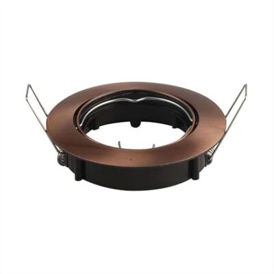 V-TAC Led-inbouwspot, rond, GU10 en GU5.3 (MR16), kleur brons gesatineerd draaibaar V-TAC Led-inbouwspot, rond, GU10 en GU5.3 (MR16), kleur brons gesatineerd draaibaar