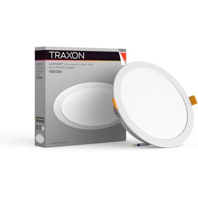 TRAXON LUXPOINT LED downlight plaat circulaire 15 W wit licht 6500 K 1500 lm PS inbouwplafond geïntegreerde driver plafond plafond Ø 145-150 mm IP20 binnen (koud licht 6500 K TRAXON LUXPOINT LED downlight plaat circulaire 15 W wit licht 6500 K 1500 lm PS inbouwplafond geïntegreerde driver plafond plafond Ø 145-150 mm IP20 binnen (koud licht 6500 K