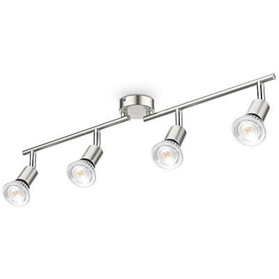 B.K.Licht LED Opbouwspots met 4 lichts I GU10 fitting I draaibare opbouwspots I plafondspots I incl. 4x GU10 I 4.000K I 400lm B.K.Licht LED Opbouwspots met 4 lichts I GU10 fitting I draaibare opbouwspots I plafondspots I incl. 4x GU10 I 4.000K I 400lm