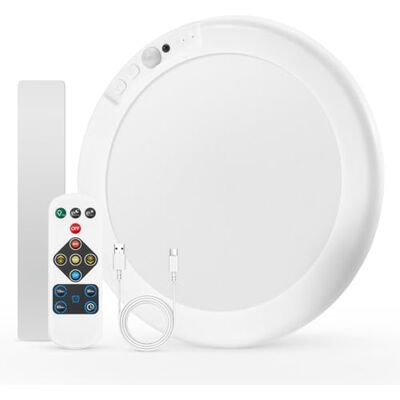 Bojim Plafondlamp voor badkamer, werkt op batterijen, bewegingsmelder, plafondlamp, kelder, oplaadbaar, draadloos, met afstandsbediening, 6000 mAh, garagelicht, zonder stroom, 1 stuk Bojim Plafondlamp voor badkamer, werkt op batterijen, bewegingsmelder, plafondlamp, kelder, oplaadbaar, draadloos, met afstandsbediening, 6000 mAh, garagelicht, zonder stroom, 1 stuk