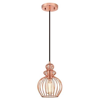 Westinghouse Lighting 6103540 hanglamp S E27 staal koper Westinghouse Lighting 6103540 hanglamp S E27 staal koper
