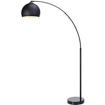 Teamson Home Vloerlamp Boog Boog Lamp Woonkamer Lampenkap voet marmer zwart VN-L00013-EU Teamson Home Vloerlamp Boog Boog Lamp Woonkamer Lampenkap voet marmer zwart VN-L00013-EU