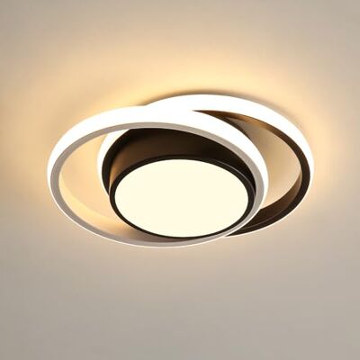 Comely Ronde led-hanglamp, moderne led-plafondlamp, 32 W, 3150 lm, warm wit licht, 3000 K, ijzer en aluminium, modern en compact design, slaapkamer, keuken, woonkamer verlichtingsarmaturen Comely Ronde led-hanglamp, moderne led-plafondlamp, 32 W, 3150 lm, warm wit licht, 3000 K, ijzer en aluminium, modern en compact design, slaapkamer, keuken, woonkamer verlichtingsarmaturen