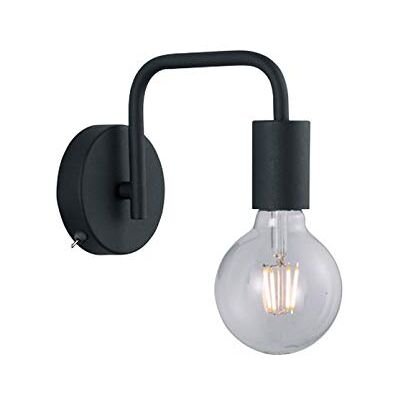 TRIO LIGHTING FOR YOU Trio Leuchten Diallo wandlamp 208070132, metaal mat zwart, zonder 1 x E27 TRIO LIGHTING FOR YOU Trio Leuchten Diallo wandlamp 208070132, metaal mat zwart, zonder 1 x E27