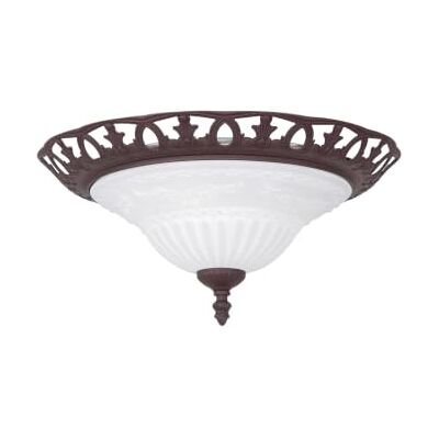 Trio Leuchten 6102021-24 plafondlamp, metaal/glas, 42 W, E27, roest Trio Leuchten 6102021-24 plafondlamp, metaal/glas, 42 W, E27, roest