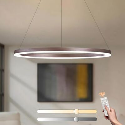 YYUTLUO Moderne led-kroonluchter DIY cirkel 1 bruine ringen: 80 cm = 35 W hangende verlichting led metaal + acryl afstandsbediening dimbaar 2,4 G hanglamp plafond rond woonkamer slaapkamer YYUTLUO Moderne led-kroonluchter DIY cirkel 1 bruine ringen: 80 cm = 35 W hangende verlichting led metaal + acryl afstandsbediening dimbaar 2,4 G hanglamp plafond rond woonkamer slaapkamer