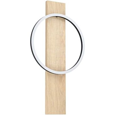 EGLO Boyal led-wandlamp voor binnen, binnenverlichting van natuurlijk hout, metaal en kunststof, zwart/wit, woonkamer- en hallamp, warmwit, FSC-gecertificeerd EGLO Boyal led-wandlamp voor binnen, binnenverlichting van natuurlijk hout, metaal en kunststof, zwart/wit, woonkamer- en hallamp, warmwit, FSC-gecertificeerd