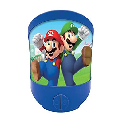 Lexibook , Super Mario NLJ20NI Nachtlampje voor nachtkastje of aan de muur voor kinderkamer, zacht licht, werkt op batterijen Lexibook , Super Mario NLJ20NI Nachtlampje voor nachtkastje of aan de muur voor kinderkamer, zacht licht, werkt op batterijen
