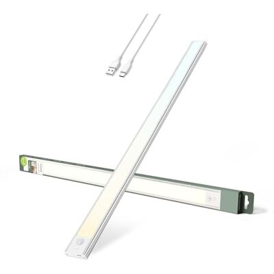 Brendz Led-lamp, oplaadbaar, led, keuken, ondermeubels, 60 cm, USB-C, 4400 mAh, 3 kleurtemperaturen, dimbaar, magnetisch, keukenlicht, Puyo zilver Brendz Led-lamp, oplaadbaar, led, keuken, ondermeubels, 60 cm, USB-C, 4400 mAh, 3 kleurtemperaturen, dimbaar, magnetisch, keukenlicht, Puyo zilver