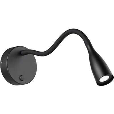 EGLO Olivandino Led-binnenwandlamp, leeslamp met scharnierarm, lamp voor woonkamer en slaapkamer, draaibare spot van metaal en kunststof, zwart, warmwit EGLO Olivandino Led-binnenwandlamp, leeslamp met scharnierarm, lamp voor woonkamer en slaapkamer, draaibare spot van metaal en kunststof, zwart, warmwit