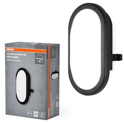 OSRAM Plafondlamp Bulkhead zwart 11 W, 4000 K OSRAM Plafondlamp Bulkhead zwart 11 W, 4000 K