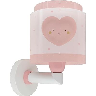Dalber Baby Dreams Wandlamp voor kinderen, roze hart, 76019S, E27 Dalber Baby Dreams Wandlamp voor kinderen, roze hart, 76019S, E27
