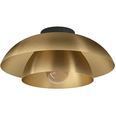 EGLO Plafondlamp Cenciara, elegante plafondlamp, opbouwlamp voor slaapkamer en woonkamer, metaal messingkleurig, fitting E27, Ø 40 cm EGLO Plafondlamp Cenciara, elegante plafondlamp, opbouwlamp voor slaapkamer en woonkamer, metaal messingkleurig, fitting E27, Ø 40 cm